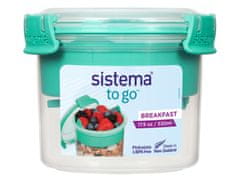 Sistema Sistema TO GO Dóza na snídani s miskou a lžičkou 530 ml, mátová