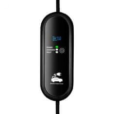 Akyga Napájecí kabel pro elektromobily BS 1363 UK / Type2 LCD 1-fázový 13A 3kW, 5m