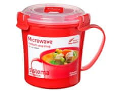 Sistema Sistema Microwave Hrnek na polévku 656 ml, červená