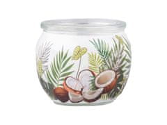 Emocio Sklo Dekor 70x62 mm Tropical Coconut, vonná svíčka