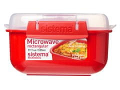 Sistema Sistema Microwave Krabička na ohřev jídla 525 ml, červená