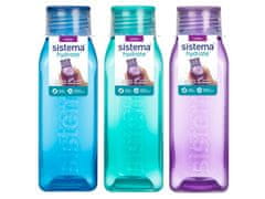 Sistema Sistema Hydrate Láhev Square šroubovací víčko 475 ml, mix barev