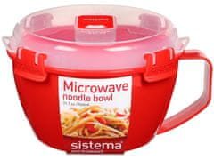 Sistema Sistema Microwave Dóza na nudle a hranolky 940 ml, červená