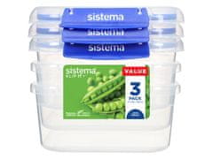 Sistema Sistema KLIP IT PLUS Krabička na potraviny 2 klipy 1,15 l, 3-pack