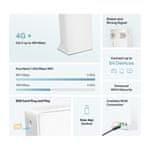 Modem TP-Link Mercusys MB230-4G AC1200, LTE s WiFi routerem, 1x LAN, 1x WAN, 1x slot SIM, 2,4/5GHz