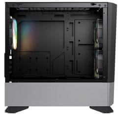 COUGAR PC skříň MG140 Air RGB Black Mini Tower Air Vents Front Panel 3 x ARGB Fans 4mm TG Left Panel