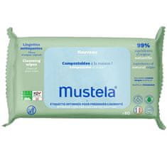 Mustela Dětské vlhčené ubrousky (Cleansings Wipes) 60 ks