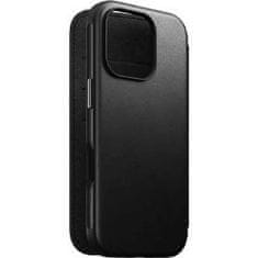 Nomad Modern leath folio iPhone 16Pro bk