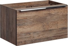 COMAD Závěsná skříňka Santa Fe s deskou a umyvadlem 80 cm dub santa fe vintage