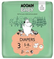 Moomin Baby eko pleny 3 Midi 5–8 kg, 48 ks