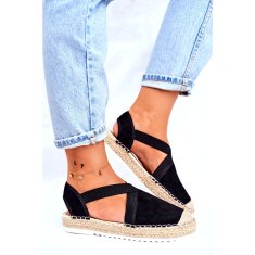 Dámské espadrilky s výřezem Black velikost 39