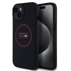 Red Bull Zadní kryt PU Leather Red Ring MagSafe pro iPhone 14 Navy