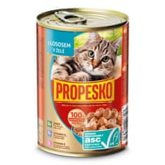 Propesko Cat ASC losos v želé, kousky 415 g