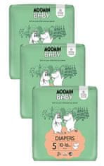 Moomin Baby měsíční balení eko plen 5 Maxi 10–16 kg, 120 ks