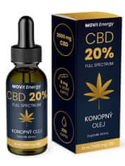 MOVit CBD 20% Full Spectrum konopný olej 10 ml