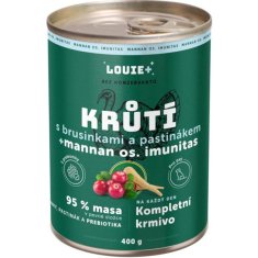 Louie konz.pro psy krůtí, brusinky,prebiotika 400g