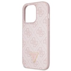 Guess hard silikonový obal iPhone 15 PRO MAX 6.7" Pink Crossbody 4G Diamond Triangle