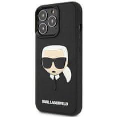 Karl Lagerfeld KLHCP14LKH3DBK hard silikonové pouzdro iPhone 14 PRO 6.1" black 3D Rubber Karl`s Head