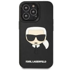 Karl Lagerfeld KLHCP14LKH3DBK hard silikonové pouzdro iPhone 14 PRO 6.1" black 3D Rubber Karl`s Head