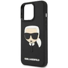 Karl Lagerfeld KLHCP14LKH3DBK hard silikonové pouzdro iPhone 14 PRO 6.1" black 3D Rubber Karl`s Head