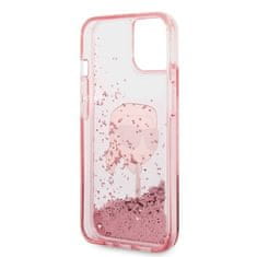 Karl Lagerfeld KLHCP14SLNKHCP hard silikonové pouzdro iPhone 14 6.1" pink Glitter Karl Head