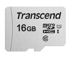 Transcend 16GB microSDHC 300S UHS-I U1 (Class 10) paměťová karta (bez adaptéru), 95MB/s R, 45MB/s W