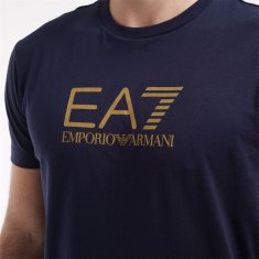 Emporio Armani Tričko tmavomodré XL Train Gold Label