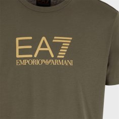 Emporio Armani Tričko olivové L Train Gold Label