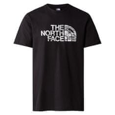 The North Face Tričko černé L Woodcut Dome Tee Tnf