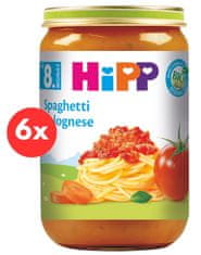 HiPP BIO Boloňské špagety od 8. měsíce, 6 x 220 g