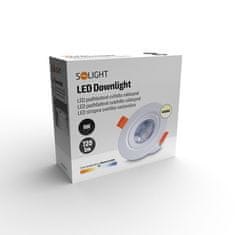 Solight Solight LED podhledové světlo bodové, 9W, 720lm, 4000K, kulaté, bílé WD215