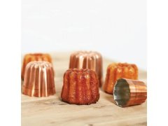 de Buyer Forma na pečení 6820.45N, Canelés, vroubkovaná, měď, průměr 4,5 cm