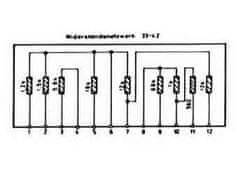 HADEX Odporová síť 3342 z radiomagnetofonu GERACORD GC6020