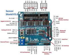 HADEX Prototypová deska senzor shield V5.0 pro Arduino