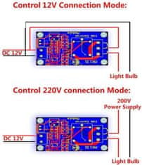 HADEX Světlocitlivý senzor s relé, modul XH-M131, napájení 5V