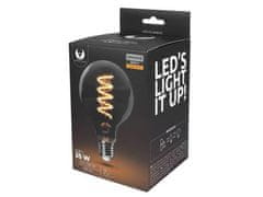 HADEX Žárovka LED E27 Filament G95 230V/4W, teplá bílá, kouřová