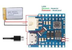 HADEX Modul Wemos D1 mini lithium battery shield