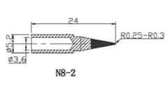 HADEX Hrot N8-2 pro pájecí stanici, špička 0,25mm