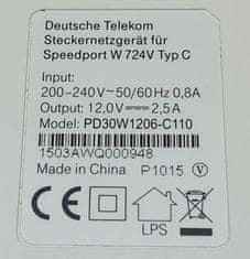 HADEX Napáječ, síťový adaptér Deutsche Telekom 12V/2,5A, koncovka 5,5x2,5mm