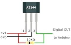 HADEX 3144 - Hallův snímač