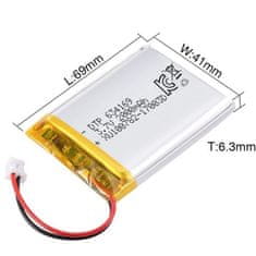 HADEX Akumulátor LiPo 3,7V/2000mAh 634169 /Nabíjecí baterie Li-Pol/