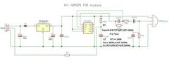 HADEX Detektor pohybu, modul PIR HC-SR505