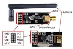 HADEX Adaptér pro bezdrátový modul NRF24L01