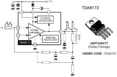 HADEX TDA8172 - TV koncový stupeň vertikálu, HEPTAWATT