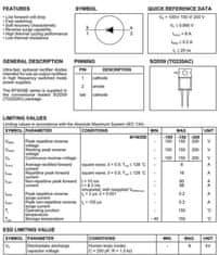 HADEX BYW29-200 dioda rychlá 200V/8A/35ns TO220B