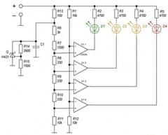 HADEX Indikátor napětí 11-15V v palubní síti automobilu, modul XD-82B