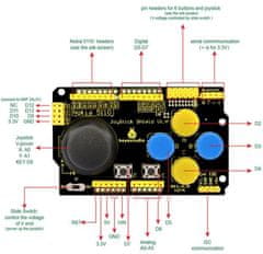 HADEX Joystick Shield Gamepad pro Arduino