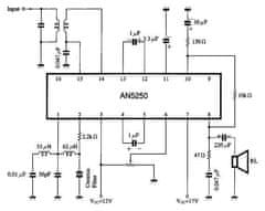 HADEX AN5250 - TV zvukový obvod, FM detektor, mf +nf zesilovač