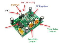 HADEX Detektor pohybu, modul PIR NC-SR501