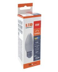 HADEX Žárovka LED E27 8W E27 C35 teplá bílá TRIXLINE